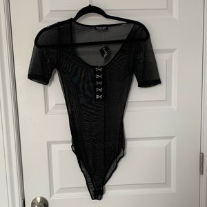 Black Sheer bodysuit